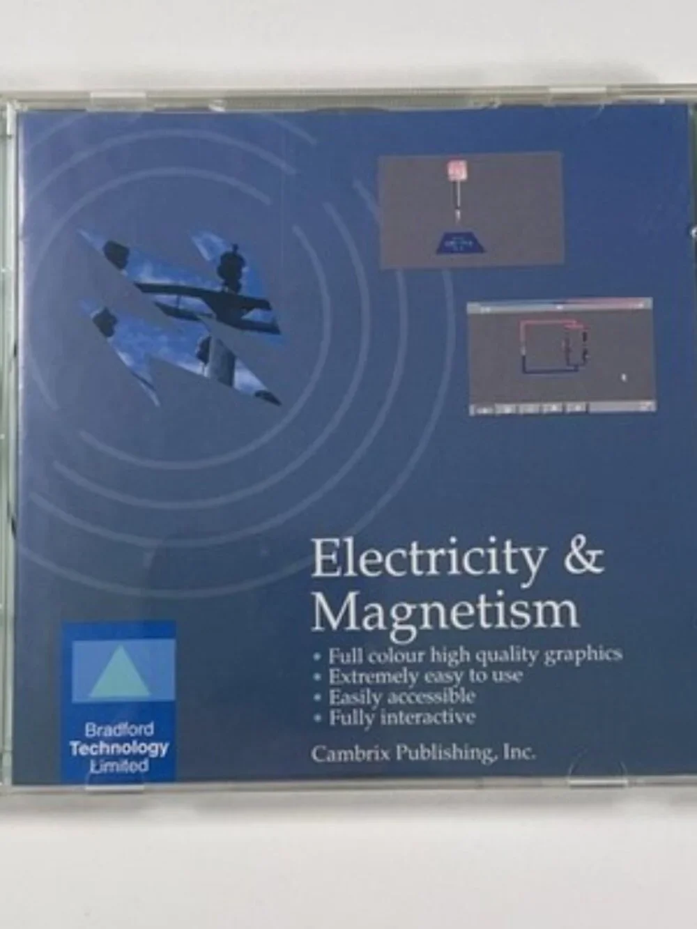 Electricity & Magnetism (PC CD-ROM, 1992) MS-DOS Educational Software Cambrix